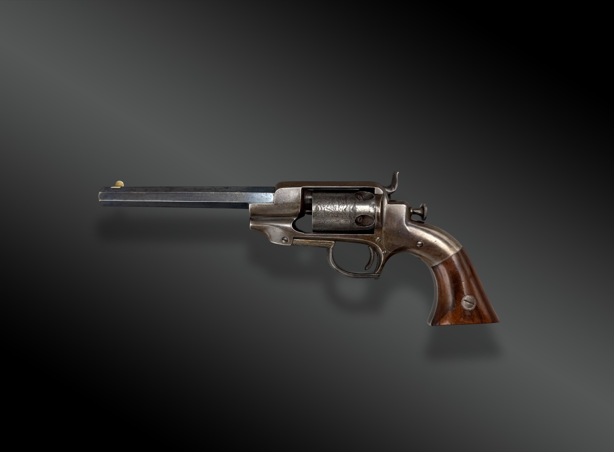 REVOLVER ALLEN & WHEELOCK – SIDEHAMMER – MODÈLE BELT - 1858-photo-2