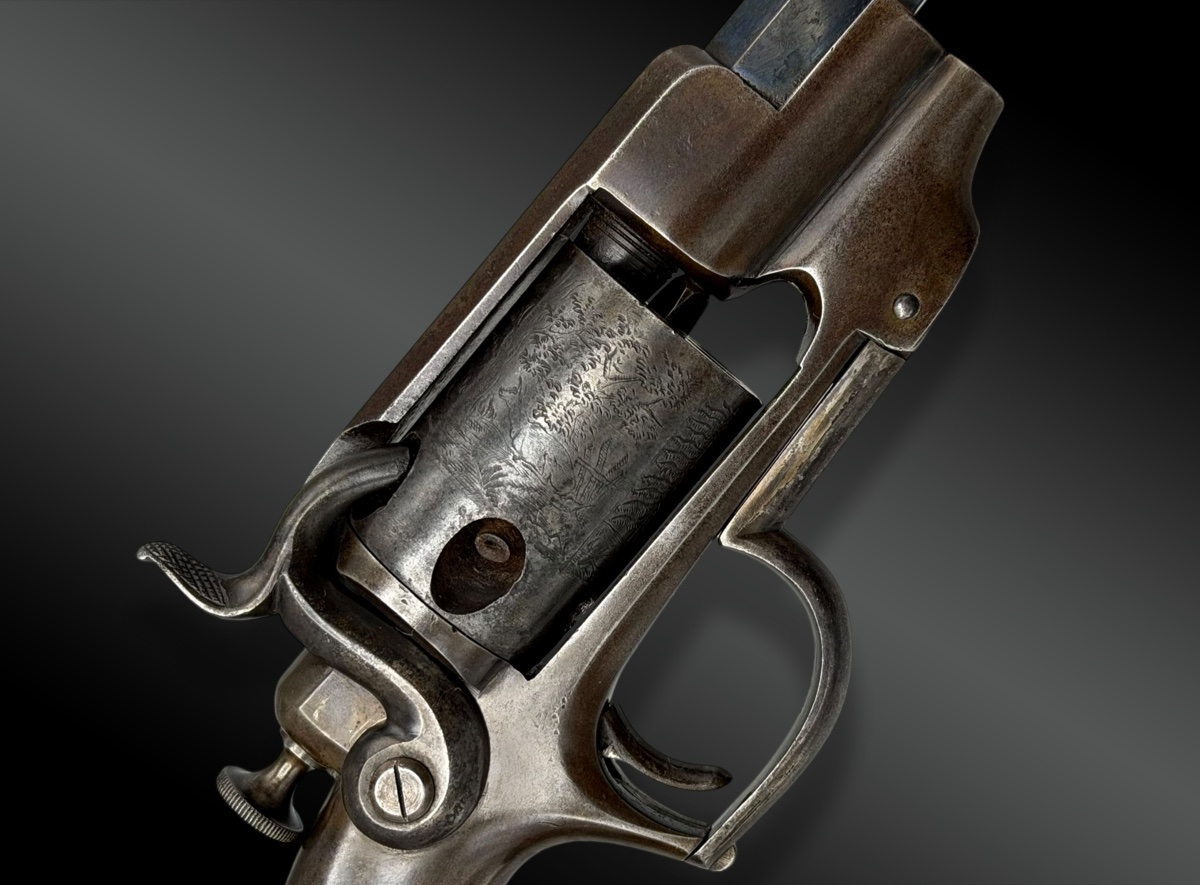 REVOLVER ALLEN & WHEELOCK – SIDEHAMMER – MODÈLE BELT - 1858-photo-3