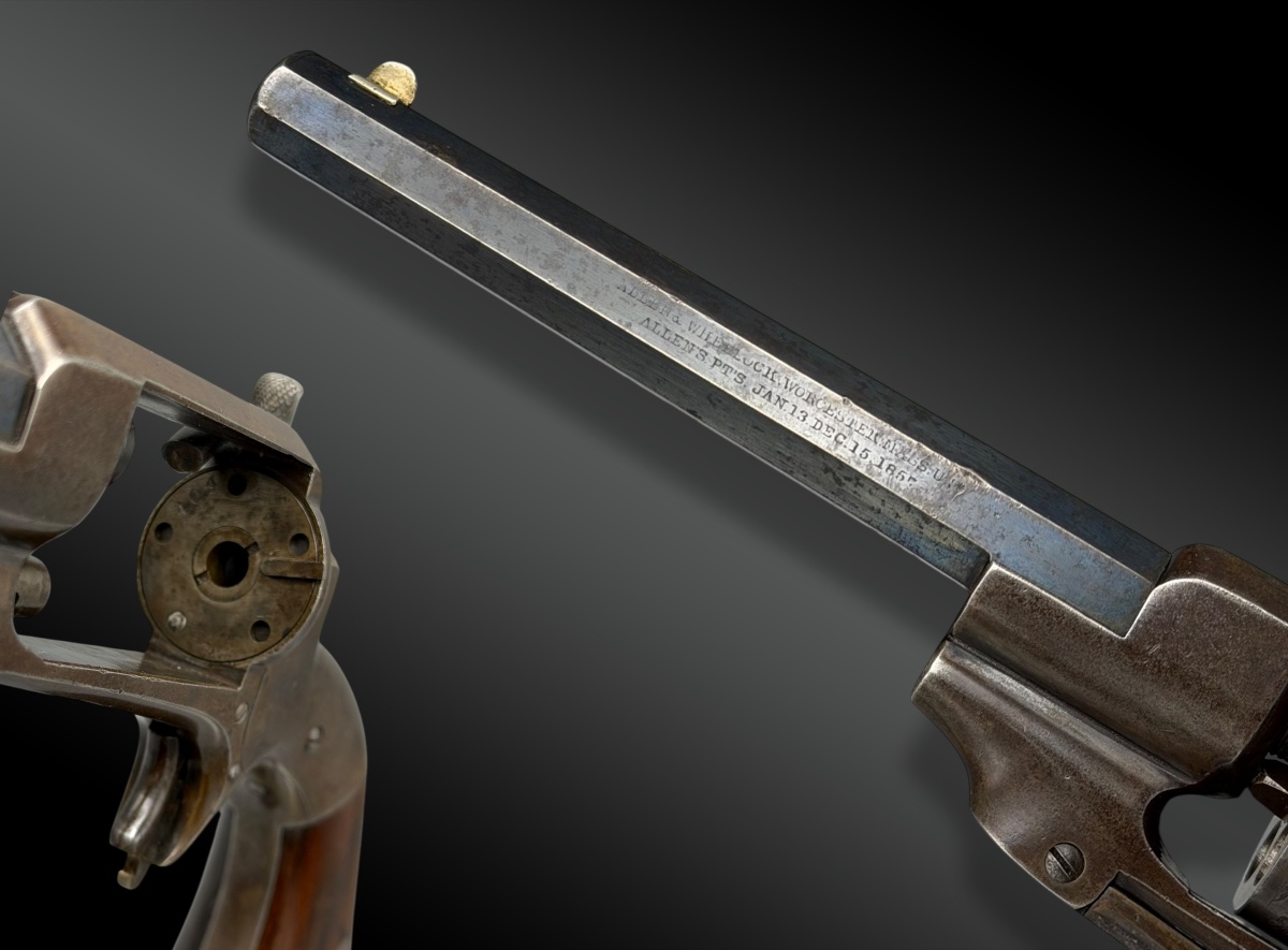 REVOLVER ALLEN & WHEELOCK – SIDEHAMMER – MODÈLE BELT - 1858-photo-4