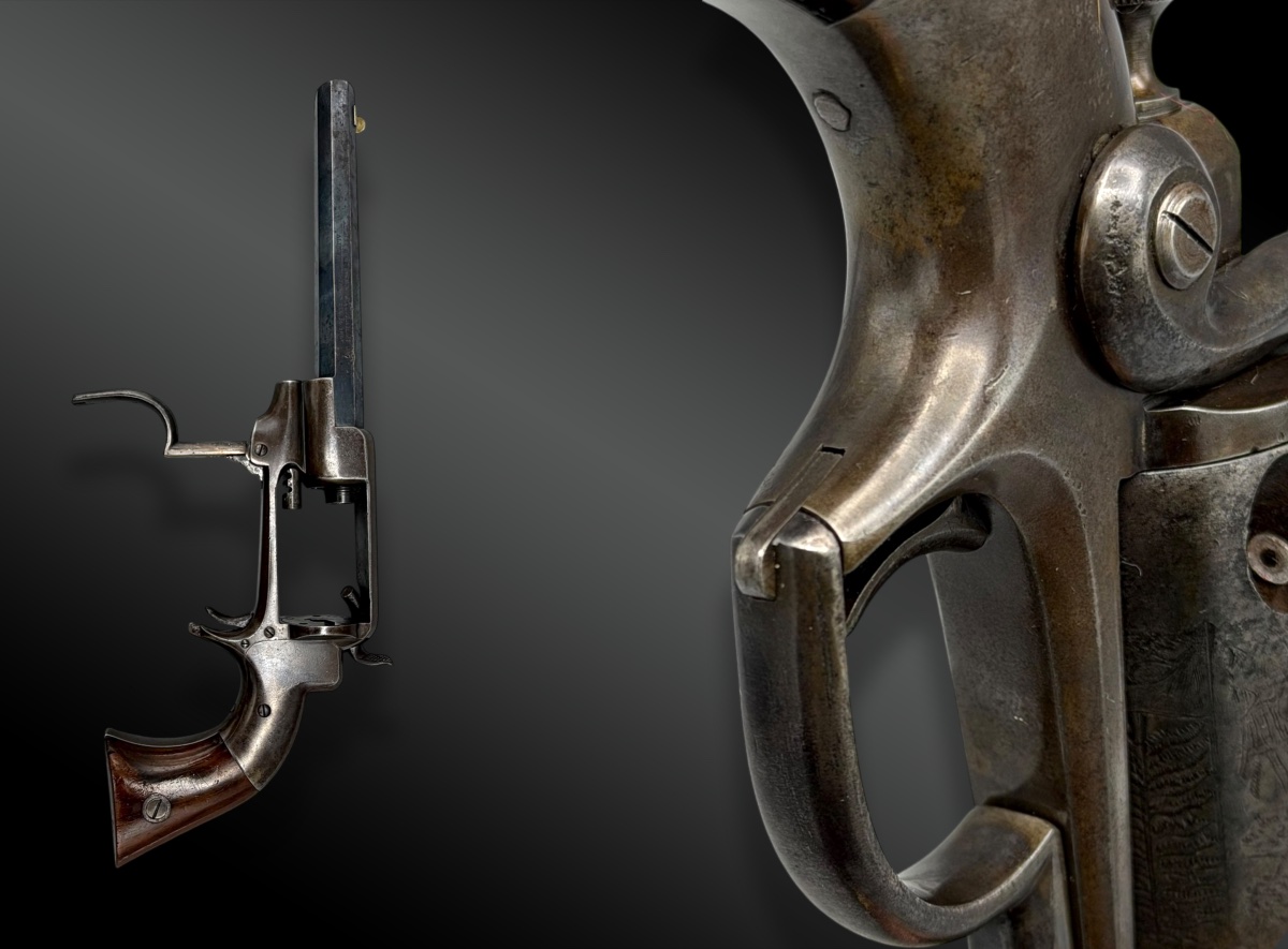REVOLVER ALLEN & WHEELOCK – SIDEHAMMER – MODÈLE BELT - 1858-photo-1
