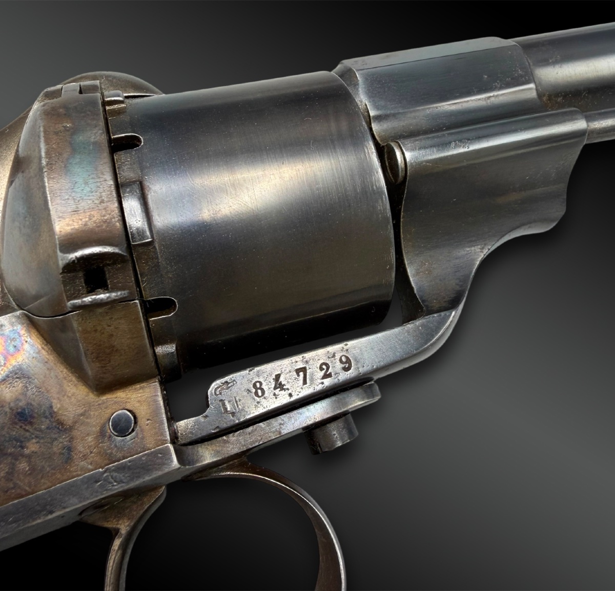 REVOLVER Eugène Lefaucheux, modèle 1854 2ème type - France - XIXème siècle-photo-4