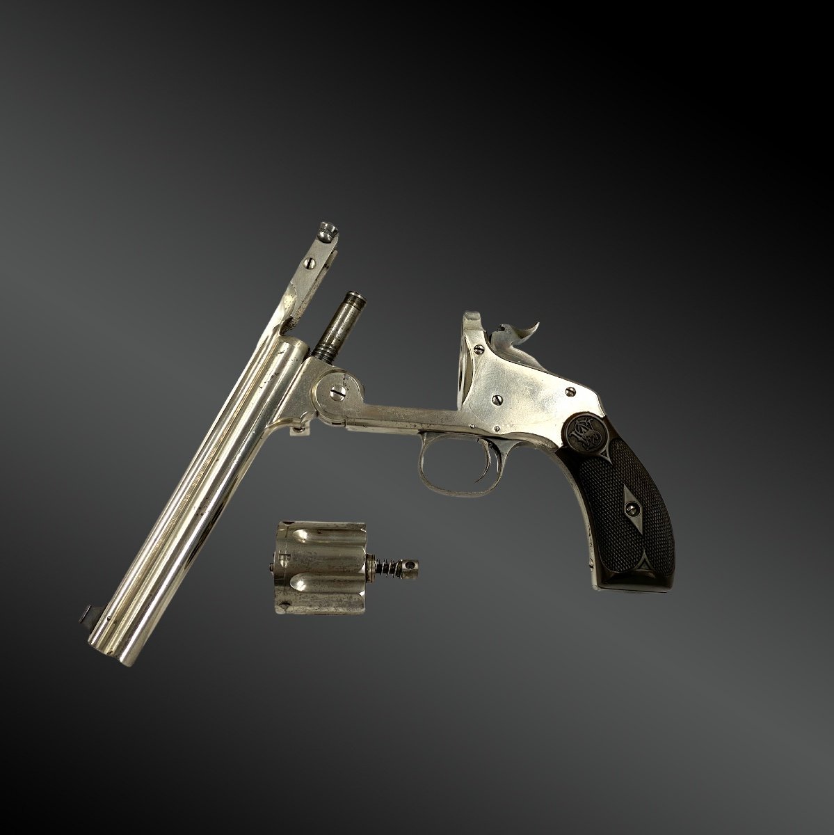 Coffret Nécessaire Revolver Smith Et Wesson Frontier, New-model N°3 Target.-photo-3