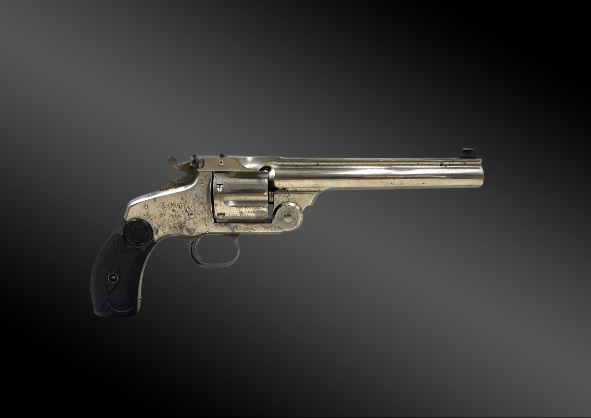 Coffret Nécessaire Revolver Smith Et Wesson Frontier, New-model N°3 Target.-photo-4