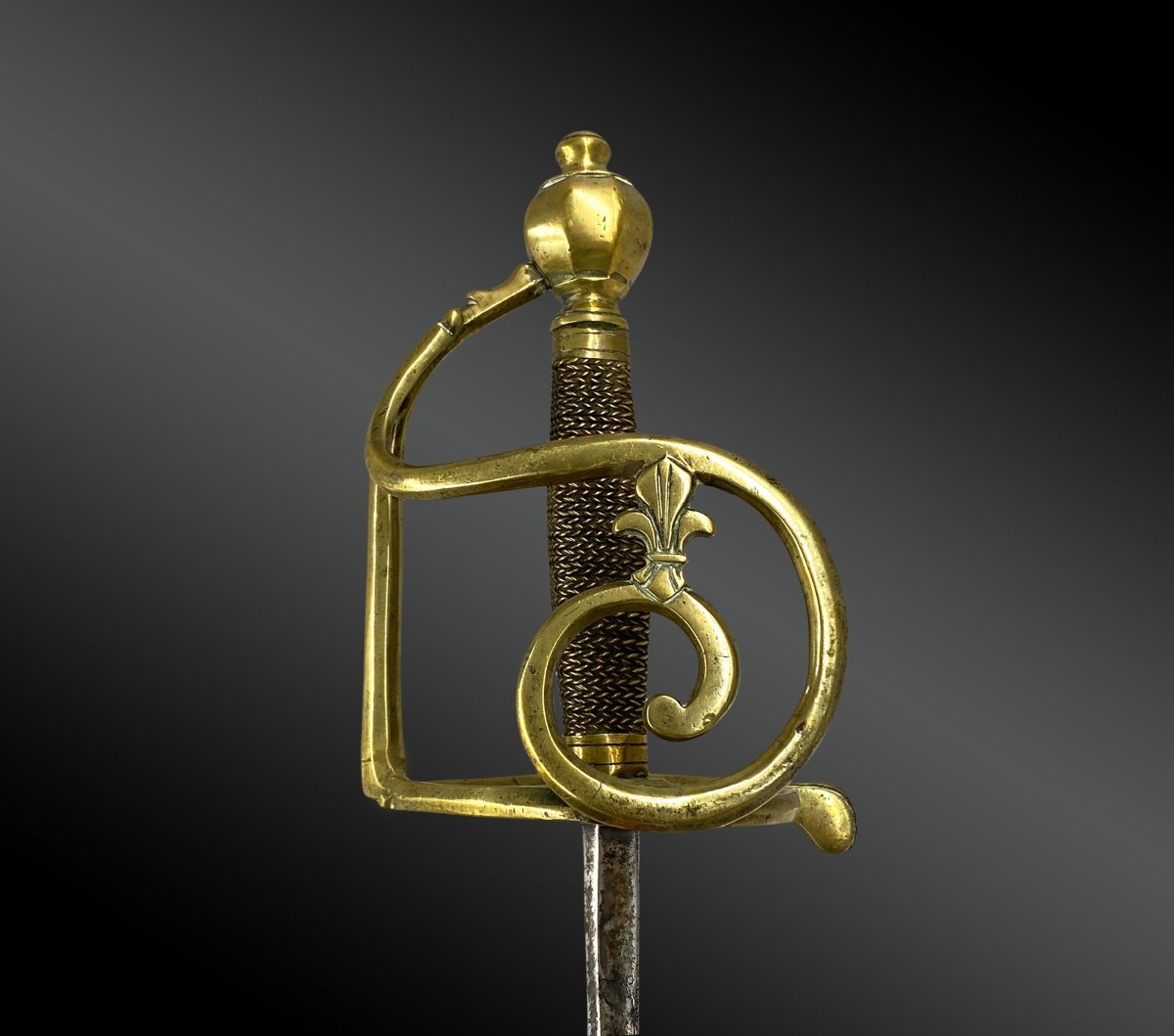 Sabre D’officier Des Dragons, Modèle 1750, Garde à La Fleur De Lys. France, période Louis XV