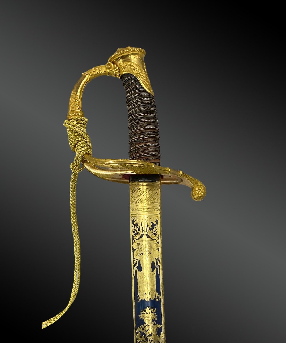 Sabre D’honneur Et De Prestige, Modèle 1821. Offert Au Lieutenant Général L. Chalot.-photo-2