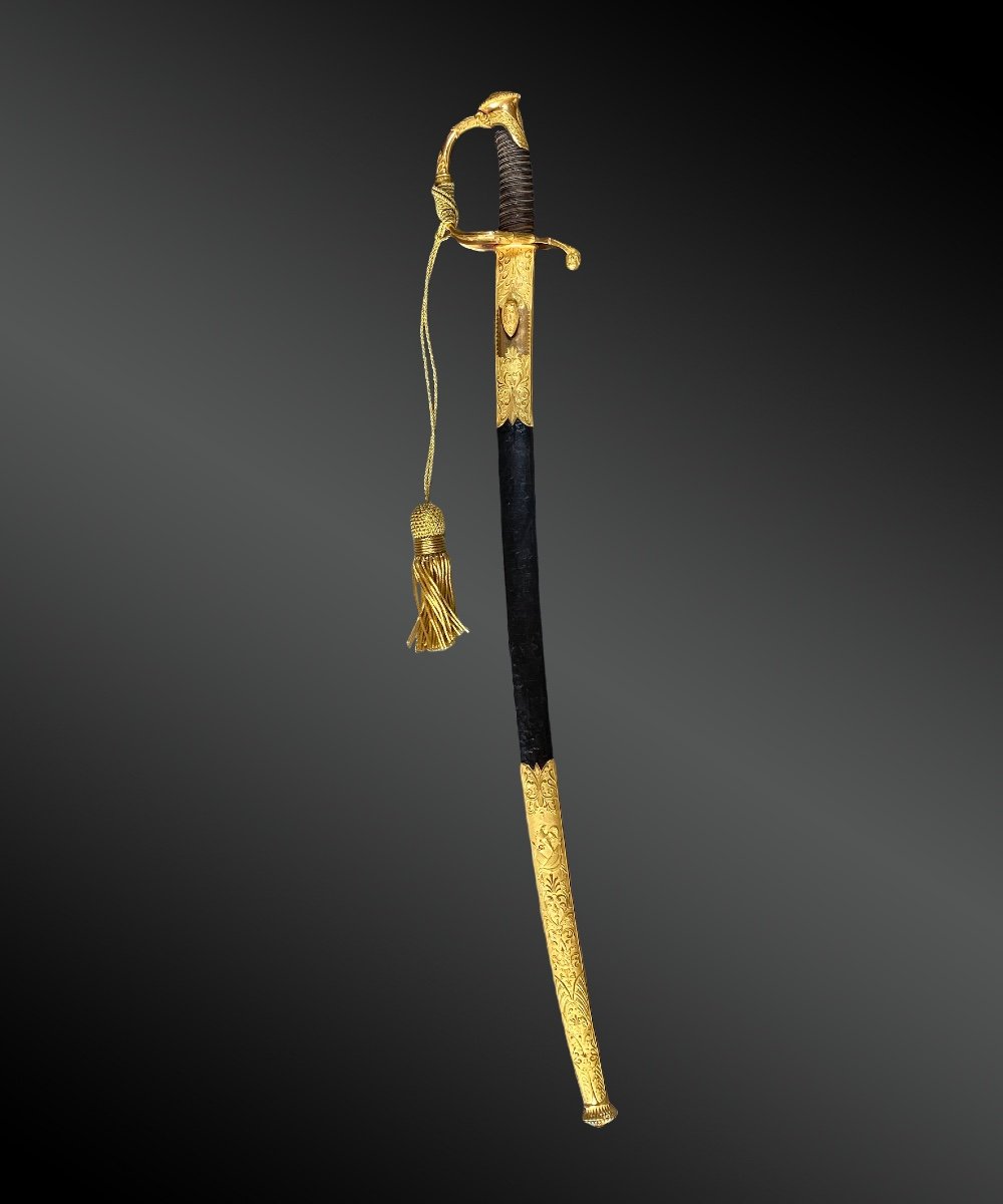 Sabre D’honneur Et De Prestige, Modèle 1821. Offert Au Lieutenant Général L. Chalot.-photo-4