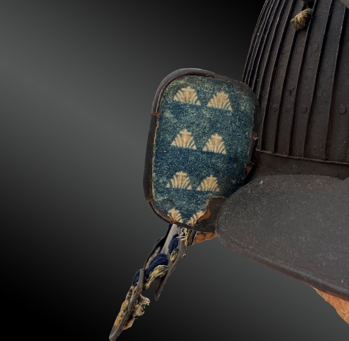 War Helmet, Kabuto Suji-bachi Type Japan, Second Third Of The Edo Period (1603-1868)-photo-2