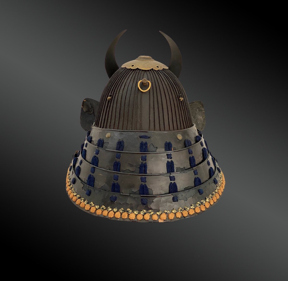 CASQUE de GUERRE, Kabuto De type Suji-bachi Japon, second tiers de la période Edo  (1603-1868) -photo-4