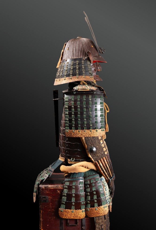 Samurai Armor Signed Japan, 17th Century, Edo Period (1603-1868) Natural Iron-photo-8