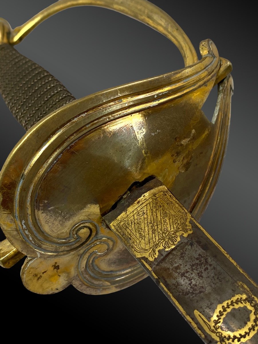 épée Uniforme, époque Révolutionnaire France, Fin XVIIIème-photo-3