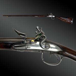 Hunting Rifle, Double Flint, Signed Lepage In Paris, France, Early 19th Century