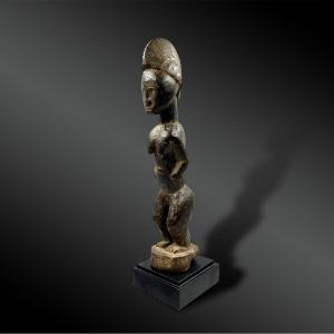 Statuette Féminine - Baoulé, Côte d'Ivoire - Première Moitié Du XXème Siècle