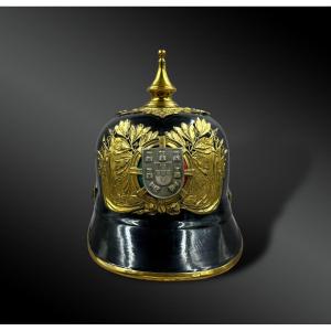 Helmet Of The Infantry Regiment Of The Republican National Guard - Portugal - 19th Century