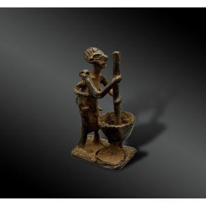 Poids à Peser La Poudre D’or - Culture Akan, Ghana Et Côte D’ivoire  - XIXème Siècle
