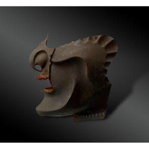 Protection Faciale Appelée Menpō - Japon, Période Edo - XVIIIème Siècle 