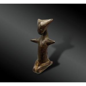 Statuette De Génie - Culture Kulango, Côte D’ivoire - XIXème Siècle Ou Antérieur