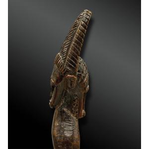 LANCE-PIERRE Culture Baoulé, Côte d'Ivoire Première moitié du XXème siècle Bois 