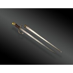 EPEE-BAÏONNETTE Gras type 1874 – SCOLAIRE – Avec fourreau. France XIXème siècle