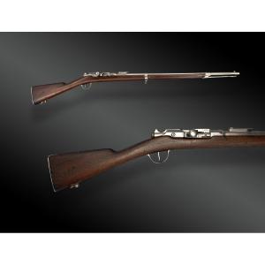 FUSIL SCOLAIRE TYPE CARABINE GRAS. De tir ; fabrication civile. France, XIXème siècle.