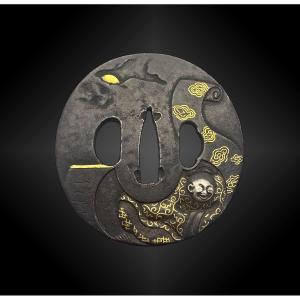 TSUBA NAGAMARU GATA. JAPON – Période Edo (1606 – 1868)