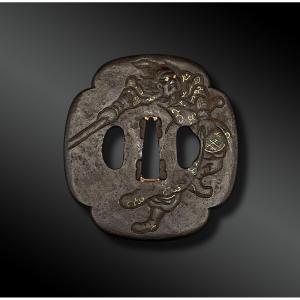 TSUBA Mokko Gata - Japon  - Période Edo (1603-1868)