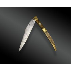 COUTEAU FERMANT de type NAVAJA par BEAUVOIR France XXème siècle