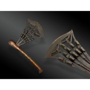 Kilonda Ceremonial Or Ceremonial Axe Songye Culture, Democratic Republic Of Congo