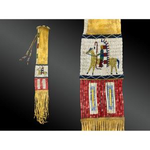 SAC à TABAC Indiens des Plaines, Amérique du Nord Premiers tiers du XXème siècle 