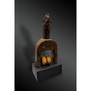 Anthropomorphic Figure Lying Pulley Stirrof Senufo Culture, Ivory Coast 