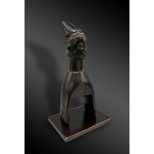 Loom Pulley Stirrup Animated With An Anthropozoomorphic Face, Gouro Culture