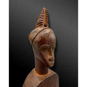 Pulley Stirrup Of A Weaving Loom Animated By An Anthropomorphic Figure, Baoulé Culture