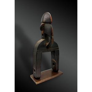 Pulley Stirrup For A Weaving Loom, Animated By A Hornbill Head, Senufo Culture, Ivory Coast