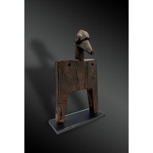 Pulley Stirrup For A Weaving Loom, Animated With A Hornbill Head, Senufo Culture, Ivory Coast 