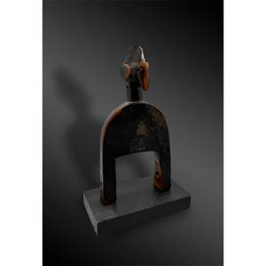 Pulley Stirrup Of A Weaving Loom Animated By A Hornbill Head, Senufo Culture, Ivory Coast