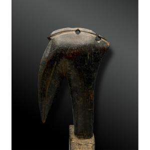 Pulley Stirrup For A Weaving Loom, Animated By A Hornbill Head, Senufo Culture, Ivory Coast 