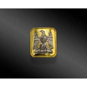 PLAQUE DE CEINTURON D'OFFICIER DE LA GARDE NATIONALE, modèle 1850 France, 