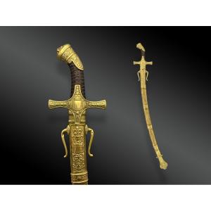 SABRE DE TAMBOUR-MAJOR, MODÈLE 1822, MODIFIÉ SOUS LA MONARCHIE DE JUILLET.