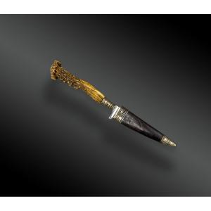 Rostfrei Solingen Hunting Knife With Sheath Germany, 20th Century