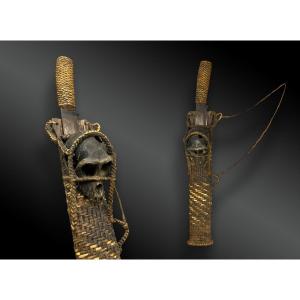 MACHETTE IFUGAO AVEC FOURREAU Philippines, XXème siècle