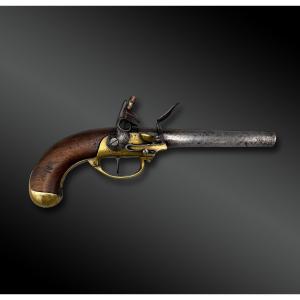 PISTOLET à silex modèle 1777, 2ème type - France -Période Louis XVI