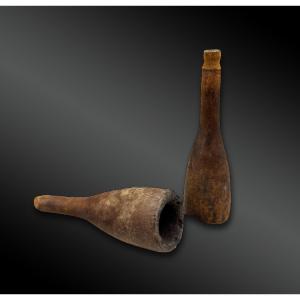 DEUX PIPES de CHAMANS - Indiens Kayapo, États de Pará et de Mato Grosso, vallée du Rio Xingu