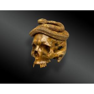 Memento Mori – Skull – Vanity With A Snake