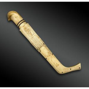 Kaarlo MERIKOSKI (1878 - 1954) COUTEAU et son FOURREAU Culture Sami, région nord de la Finlande