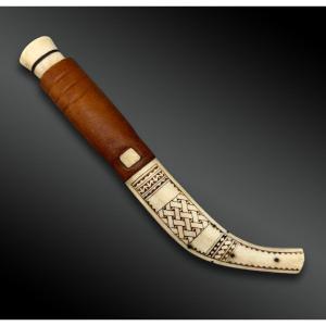 COUTEAU et son FOURREAU Culture Sami, région nord de la Suède, de la Norvège et de la Finlande