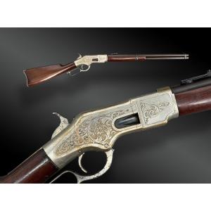 CARABINE WINCHESTER Mod. 1866– GRAVÉE D’USINE et ARGENTÉE