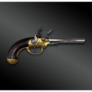 Flintlock Pistol, Model 1777, Type 2 - France - Louis XVI Period