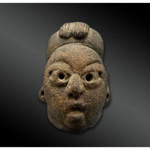 Anthropomorphic Head Known As "baby-face" - Olmec Culture, Mexico - 900–600 B.c.