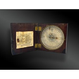 Surveyor's Or Forester's Compass Featuring The Coat Of Arms Of Richard Buckland