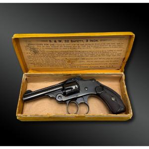 COFFRET REVOLVER Smith & Wesson Safety Hammerless - Etats-Unis - Vers 1890