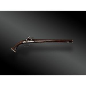 LONG PISTOLET CIVIL À SILEX Italie, XVIIème siècle.